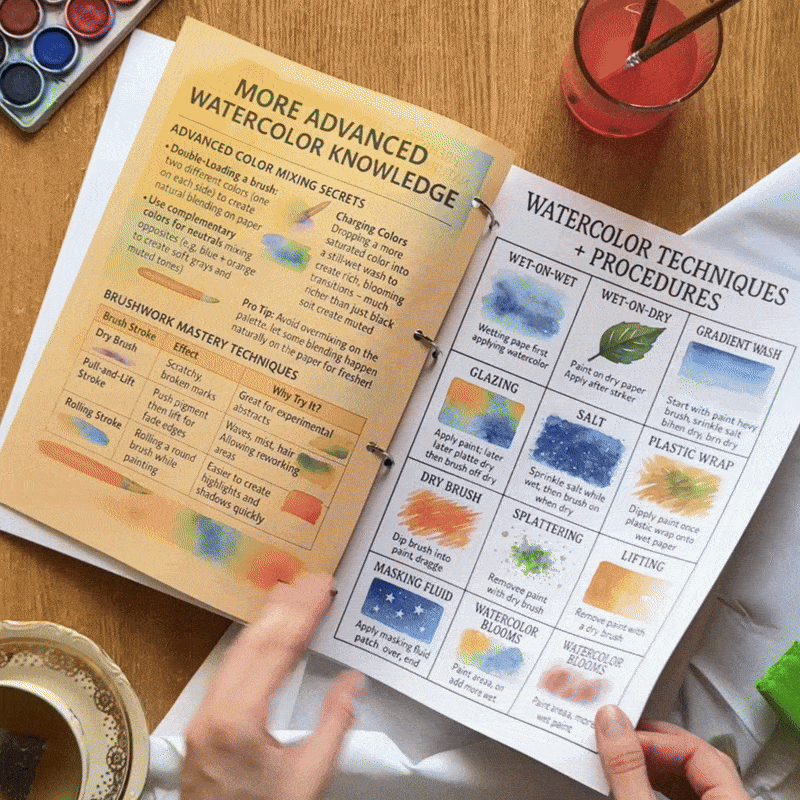 100+ Free Watercolor Techniques