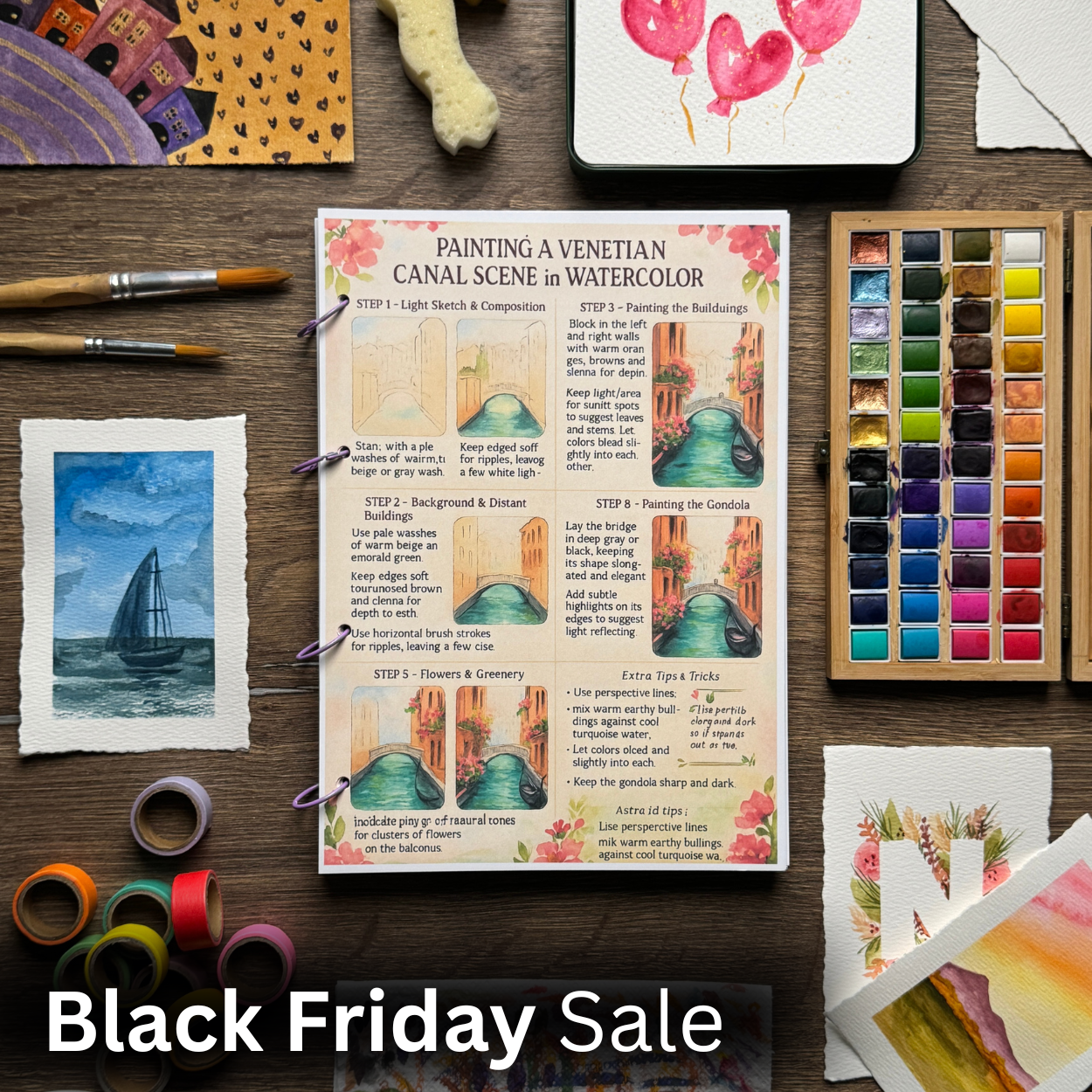 100+ Free Watercolor Techniques